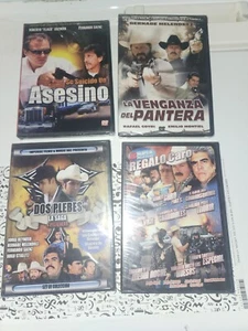 Peliculas Mexicanas Lote De 4 Coleciones Originales Norteno Corridos Sealed New - Picture 1 of 4