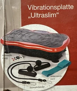 Vibrationsplatte Ultraslim Inkl. Fernbedienung Expanderbändern & Widerstandsband - Bild 1 von 4