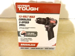 NEW Hyper Tough 12VMax 12Volt Brushless 2-Speed 3/8-inch Drill Driver -Tool Only - Picture 1 of 1