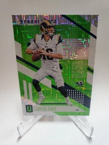 Panini 2017 incomparable fútbol americano verde lima cuadrados Escher #185 Jared Goff - Imagen 1 de 3