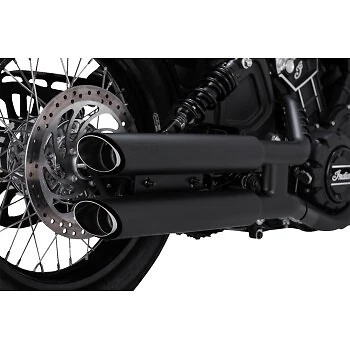 Silenciadores sin cordones VANCE & HINES 48323 negros Twin Slash 3" para Indian Scout 15-22 Foto 1 de 2