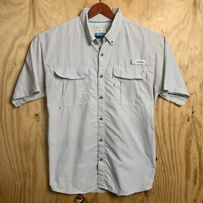 Magellan Short Sleeve Fish Gear Shirt, Men's XL Gray Relaxed Fit Button Top - Image 1 of 4