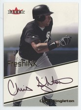2000 Fleer Focus Fresh Ink Chris Singleton Auto Chicago White Sox #NNO