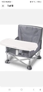 Summer Infant Pop 'N Sit Portable Booster Seat - Dark Grey never been set up - Picture 1 of 4