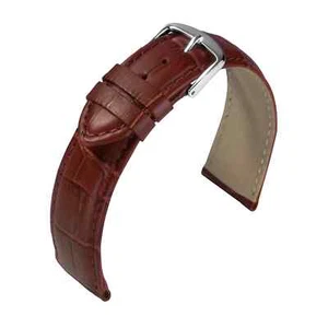 Watch Strap Crocodile Cowhide Brown by Eulit - 7 Lug Widths - Picture 1 of 1