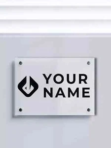 Custom ACM Business Logo Sign - Office Door Decor Modern Design - Corporate Sign - Picture 1 of 12