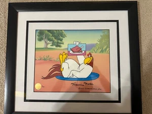 Maurice Noble SIGNED Foghorn Leghorn Ltd Ed Cel 1 of 100 Looney Tunes WB - Picture 1 of 2