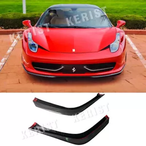 Cubierta divisor de parachoques labial frontal de fibra de carbono para Ferrari 458 Italia Spider 10-13 - Imagen 1 de 15