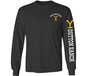 Yellowstone TV Show Dutton Ranch Licensed Long Sleeve Lightweight Shirt - Picture 1 of 1