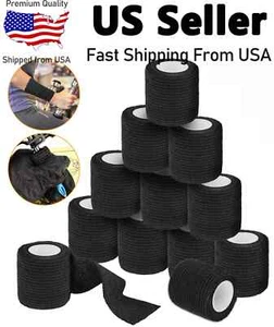 24 Rolls Self Adhesive Bandage Wrap 2 Inch x 5 Yards First Aid Cohesive Tape USA - Picture 1 of 20