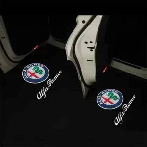 2 PROIETTORI LOGO Luci cortesia LED Alfa MITO 159 147 Giulietta Stelvio Brera - Foto 1 di 7