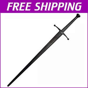 Flexible Black Synthetic Sparring Longsword - Perfect for Martial Arts Training - Picture 1 of 4