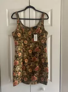 Cider Floral Mini Dress Sleeveless Tapestry size XL NEW Boho Festival - Picture 1 of 6