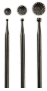 Set di 3 tazze borchie 1 mm, 1,7 mm e 2,4 mm ideali per arrotondamento fili - Foto 1 di 1