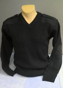 NEW Tact Squad Sweater Black Ribbed Pullover V-neck Men's Medium NWT - Picture 1 of 7