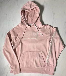 Vans Sweatshirt Damen Gr. Small Rosa Hoodie Pullover Karierte Ärmel Mauve " - Bild 1 von 7