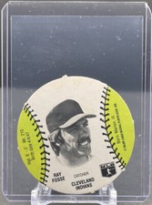 1977 BURGER CHEF FUN MEAL DISCS MLB #NNO Ray Fosse Cleveland Indians MSA EXMT