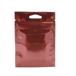 100x Chocolate Brown Aluminum Hanging Zip Lock Bags 3x4in (Free 2-Day Shipping) - Picture 1 of 3