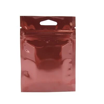 100x Chocolate Brown Aluminum Hanging Zip Lock Bags 3x4in (Free 2-Day Shipping) - Image 1 of 3