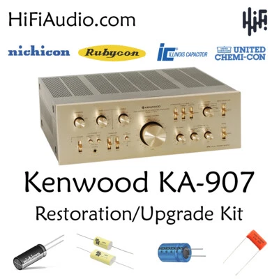 Kenwood KA-907 reconstruir restauración recapitulación kit de servicio reparación filtro condensador Foto 1 de 4