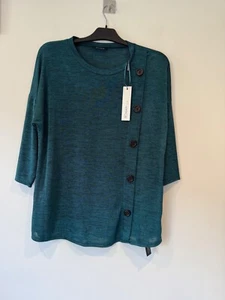 Camicetta romana da donna color verde acqua, taglia 14. Nuovo con etichette. - Foto 1 di 9