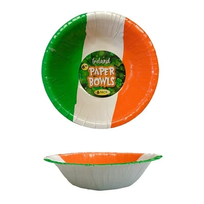 Bowls 6pack St Patrick's Day Paper Snack Shamrock Irish Party Tableware P731007 - Image 1 of 4