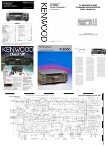 KENWOOD R-5000 INSTRUCTION + SERVICE MANUALS w/ 15 11x17" DIAGRAMS + EXTRAS - Picture 1 of 1