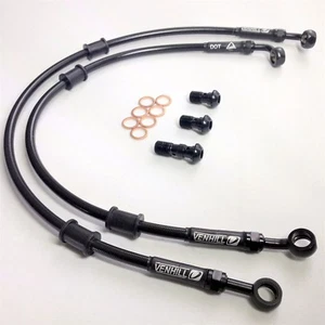 DUCATI 888 SP4 SP5 1992-93 VENHILL stainless braided brake lines hoses RACE - Picture 1 of 4