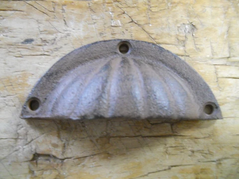 2 Cast Iron Antique Victorian Style OVAL Drawer Pull, Barn Handle, Door Handles Cover