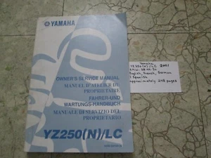 2001 YZ250 ( N ) LC Owner's service manual , 4MW-28199-30 - Foto 1 di 12