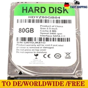 2.5 inch SATA III Laptop Internal Hard Drive 80GB 120GB 160GB 250GB 320GB 500GB - Bild 1 von 3