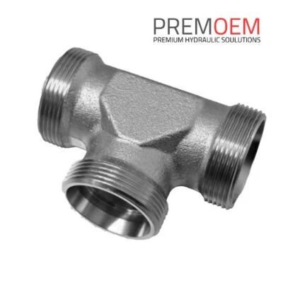 Hydraulik T-Stück Hydraulikverschraubung Schneidring Verschraubung Größe wählbar - Bild 1 von 2