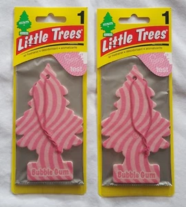 NIP Pair of Little Trees Bubble Gum Scent Car / Truck Air Fresheners - Picture 1 of 4