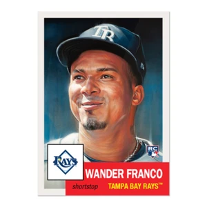 WANDER FRANCO RC - 2022 MLB Topps LIVING Set #495 - TAMPA BAY RAYS - Foto 1 di 2