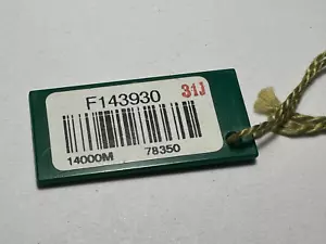 TAG VERDE OYSTER SWIMPRUF 14000M ORIGINAL ROLEX - Picture 1 of 2
