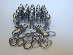 Ford 20 Bullet Wheel Nuts Centerline Auto Drag & US Indy 1/2"x 3/4" Shank - Picture 1 of 4