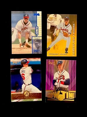 Chipper Jones Score Select 63, Rookie 173, Certified Future, Showtime ￼ - Image 1 of 4