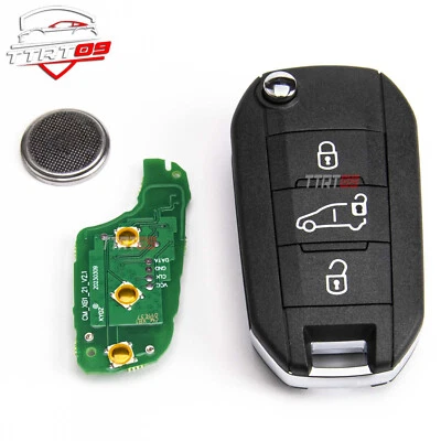 T1 KEYS CLE POUR PEUGEOT 208 2008 301 308 508 CITROEN C4 CACTUS 434MHz FSC ID4A AES