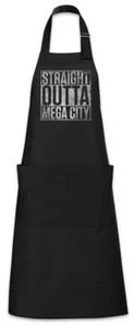 Straight Outta Mega City Grillschürze Kochschürze Massive Monster Fun Mayhem - Picture 1 of 1