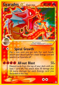 Pokemon Gyarados Rare Holo Star Holon Phantoms #102 Foto Magnet @ 3"x5" - Bild 1 von 1