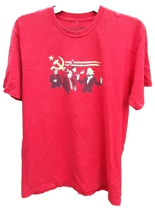 T-shirt senza fili Il Partito Comunista di Tom Burns rossa grafica uomo M cotone - Foto 1 di 5
