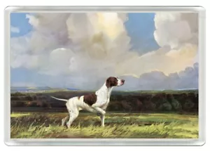 ZEIGER HUND KUNSTDRUCK NEUHEIT KÜHLSCHRANKMAGNET TOLLES GESCHENK - Bild 1 von 1
