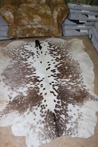 26.2 Ft Original Cowhide Rug/fur skin, Fully Processed Cow Hide Upholstery Skin - Picture 1 of 9