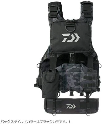 Chaleco Daiwa DF-6109 Bench Cool Game 4 Negro Blanco Libre de Elegantes Pescadores Japón Foto 1 de 4
