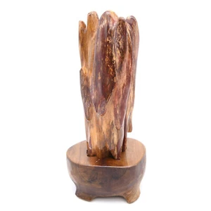 1.28KG Fossilised Wood Freeform 245mm Natural Hand Carved Healing Reiki - Bild 1 von 3