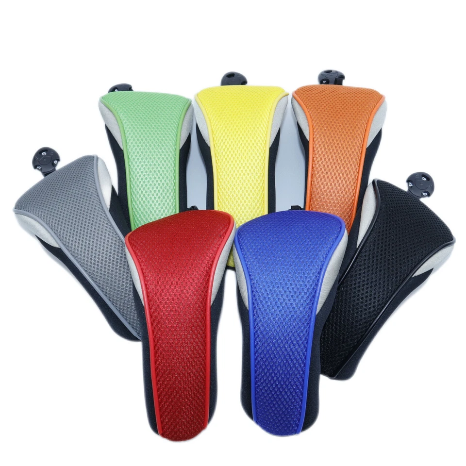 Quality Golf Club Head Covers Hybrid Iron Mesh Protector Club Covers Multicolor - Image 1 of 4