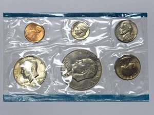 Full Set of 1977 UNCIRCULATED coins Philadelphia Never touched almost 50 years B - Picture 1 of 4