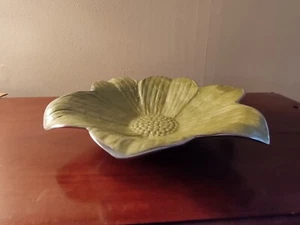 Julia Knight 12" Metal Flower Lily Bowl --- Mojito Green - Picture 1 of 4