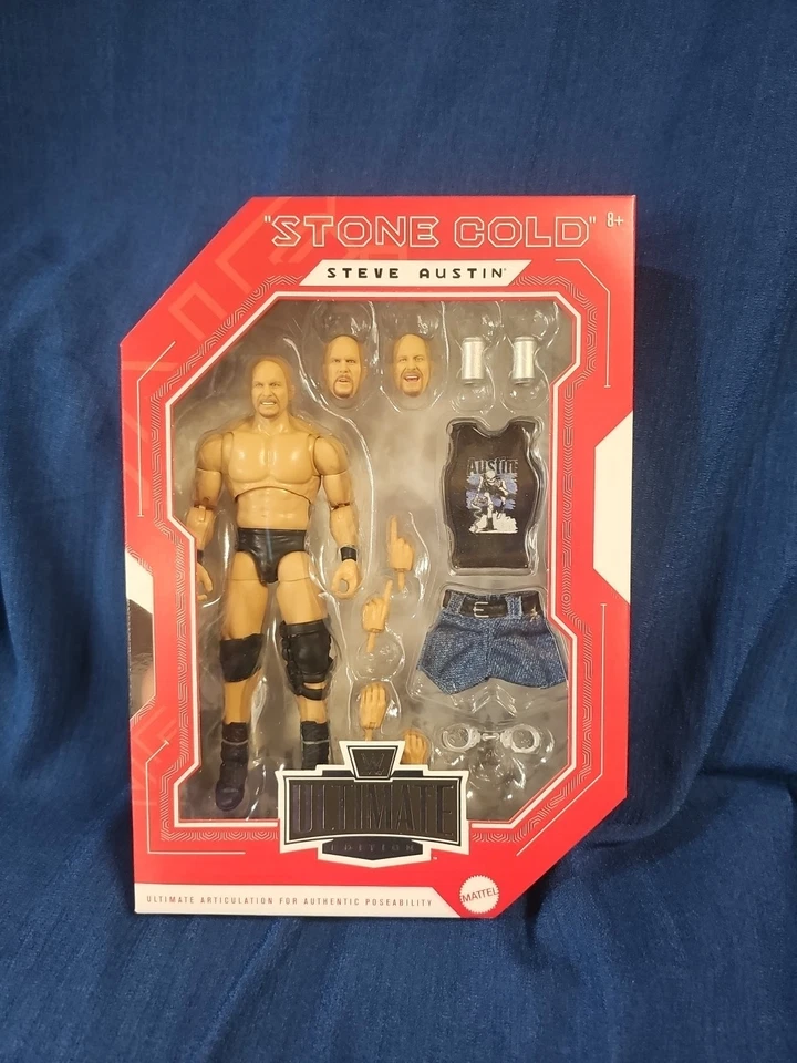 Figura Steve Austin "Stone Cold" exclusiva de Monday Night War de la WWE ULTIMATE EDITION Foto 1 de 4