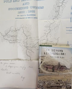 Autographed - On Beyond Leatherbark: The Cass Saga by Roy Clarkson w/ map/letter - Picture 1 of 8